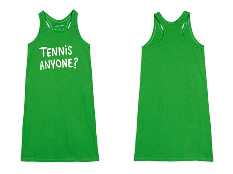 [mini rodini]Tennis anyone sp tank dress-Green