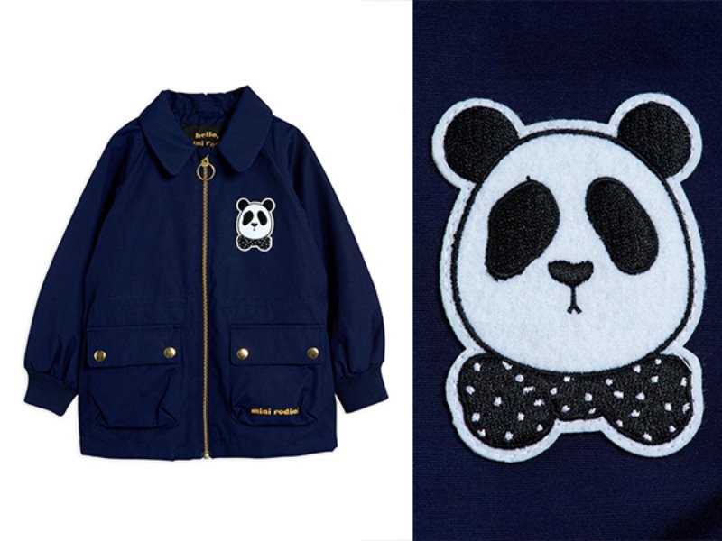 [mini rodini]Panda jacket-Navy
