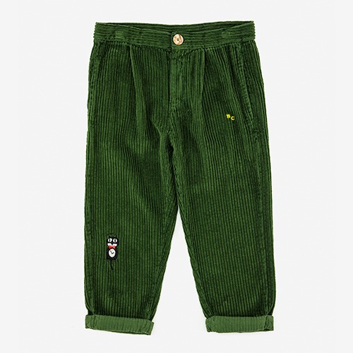 [bobochoses] Cat o&#039;clock embroidery baggy trousers - KID