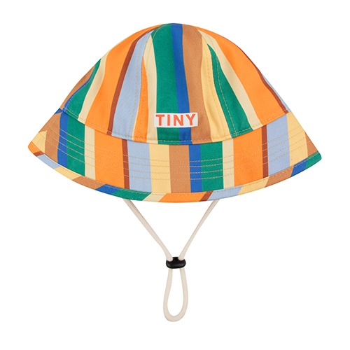 [tinycottons] MULTICOLOR STRIPES BUCKET HAT - multicolor