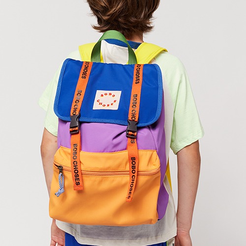 [bobochoses] Bobo Choses Color Block backpack
