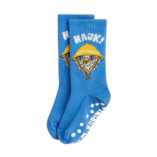 [minirodini] Hike anti-slip 1-pack socks - Blue