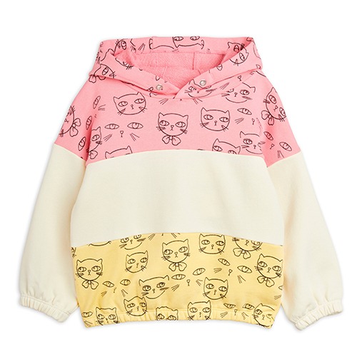 [minirodini] Cathlethes aop hoodie sweat - Pink