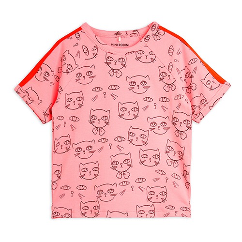 [minirodini] Cathlethes aop ss tee - Pink