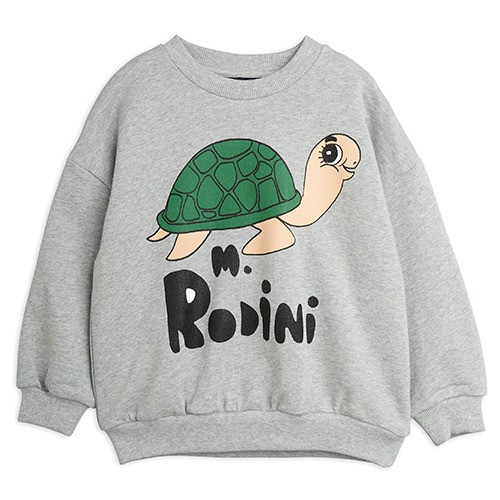 [mini rodini] Turtle sp sweatshirt - Grey melange