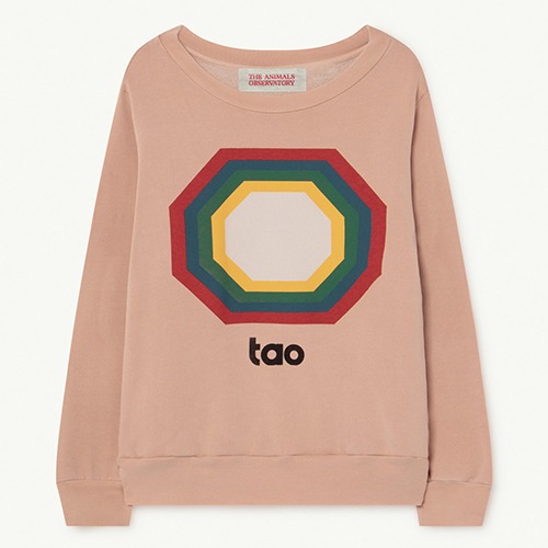 [T.A.O.] BEAR KIDS+ SWEATSHIRT - Soft Pink Octogon