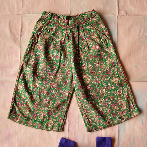 [Bonjour] LARGE PANTS  - Small pink flowers print