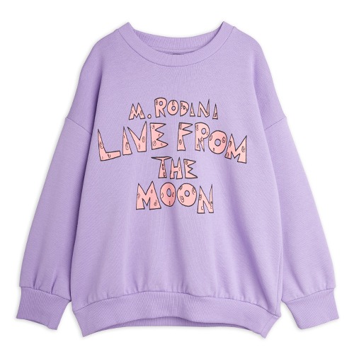 [minirodini] Live from the moon sweatshirt - Purple