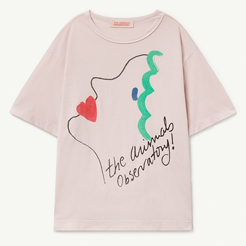 [T.A.O] ROOSTER OVERSIZE KIDS+ T-SHIRT Pink Face