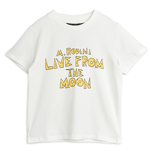 [minirodini] Live from the moon ss tee - White