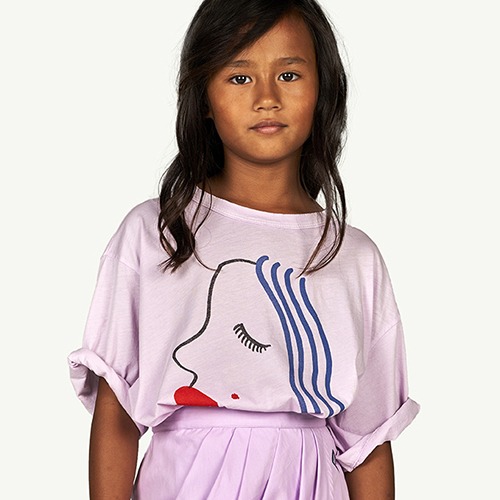 [T.A.O] ROOSTER OVERSIZE KIDS+ T-SHIRT Lilac Face