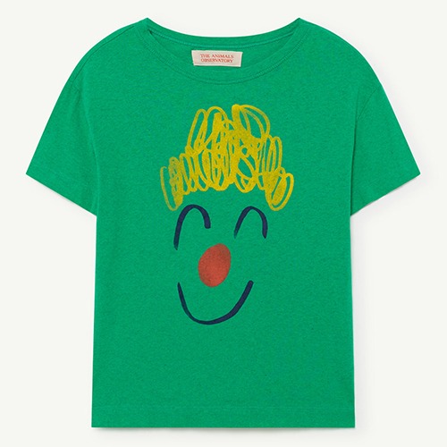 [T.A.O.] ROOSTER KIDS+ T-SHIRT Green - Yellow Clown