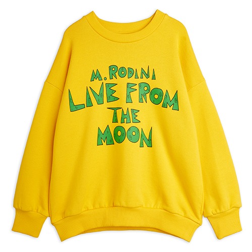 [minirodini] Live from the moon sweatshirt - Yellow