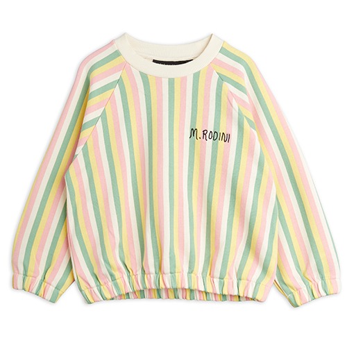 [minirodini] Pastelle stripe aop sweatshirt - Multi