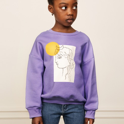 [minirodini] Selene sp sweatshirt - Purple