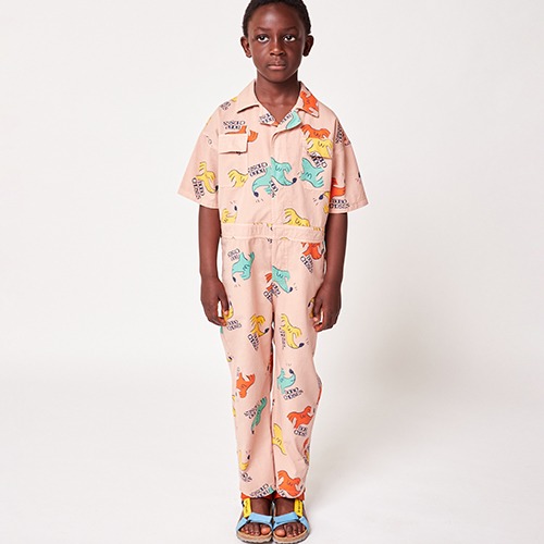 [bobochoses] Sniffy Dog woven overall