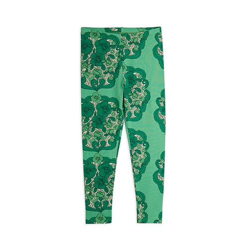 [minirodini] Flower aop leggings - Green