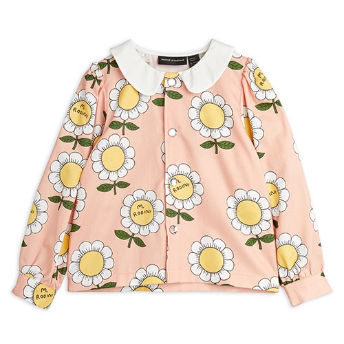 [minirodini] MR flower woven blouse - Apricot