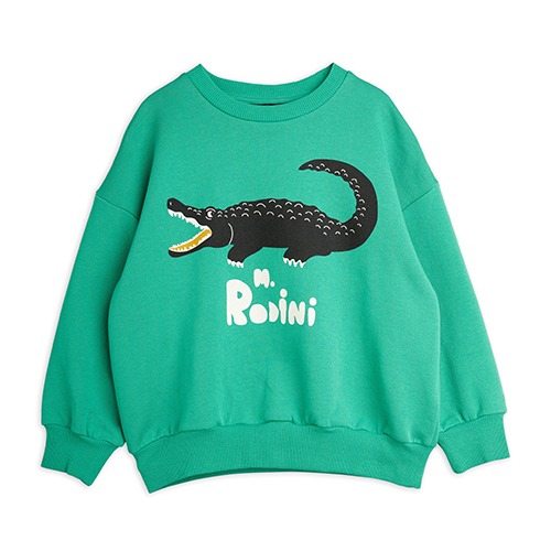 [minirodini] Crocodile sp sweatshirt - Green