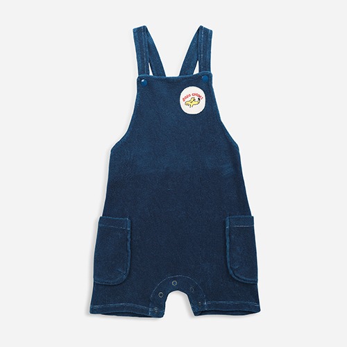 [bobochoses] Sniffy Dog Patch terry fleece dungaree - BABY