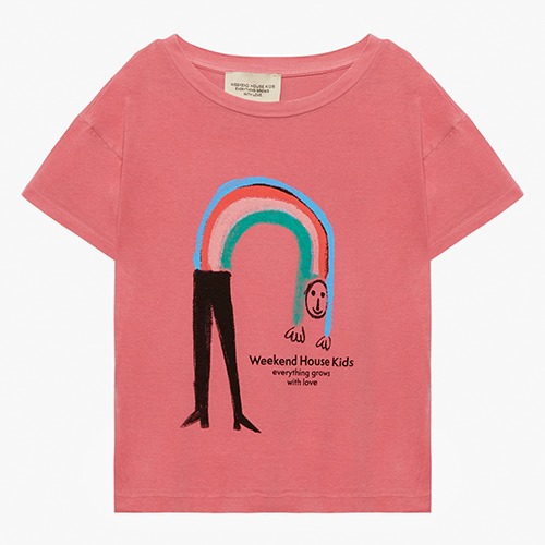 [weekendhousekids] Rainbow t-shirt - Pink