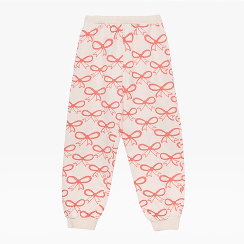 [weekendhousekids] Pink bows pants - Peach
