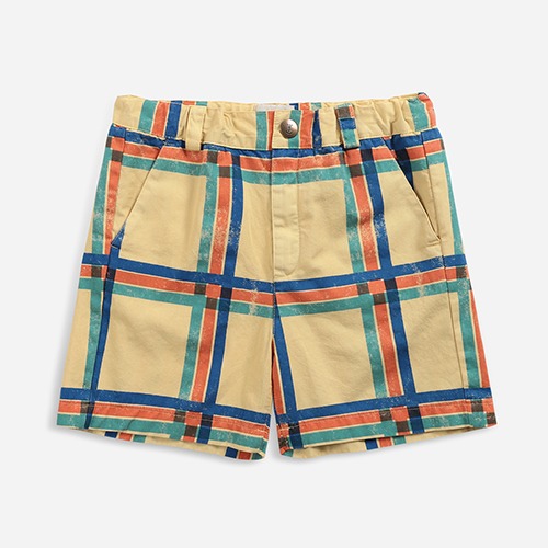 [bobochoses] Square woven bermuda shorts