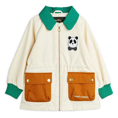 [minirodini] Panda contrast jacket - Offwhite