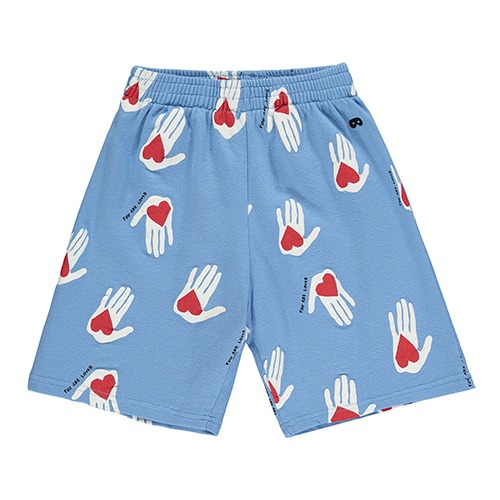 [beauloves] Blue Hold My Heart Print Shorts