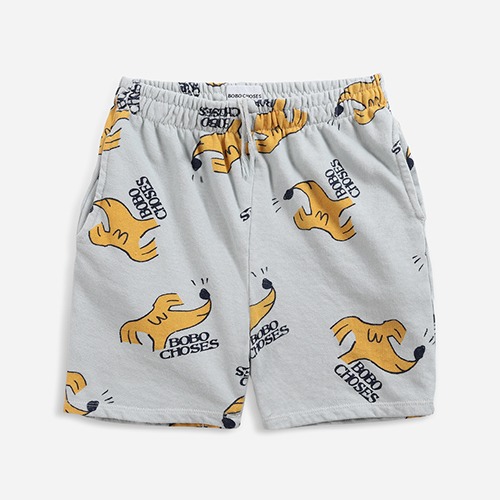 [bobochoses] Sniffy Dog all over bermuda shorts