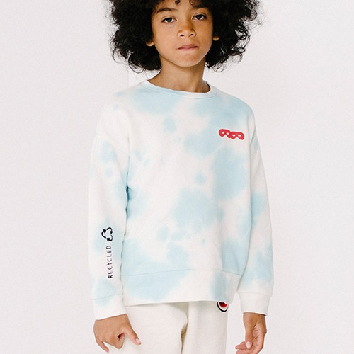 [beauloves] Blue Clouds Tie Dye Relaxed Fit Sweater