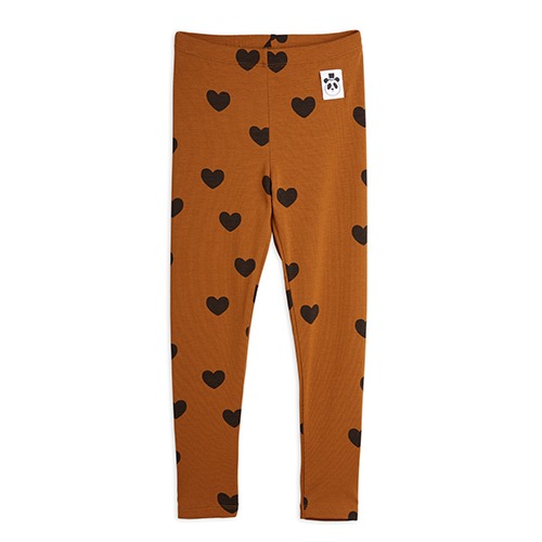 [minirodini] Basic hearts leggings TENCEL™ - Brown