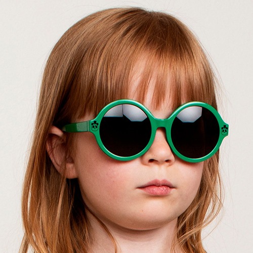 [minirodini] Round sunglasses - Green