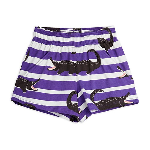 [minirodini] Crocodiles aop shorts - Purple