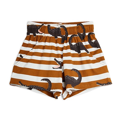 [minirodini] Crocodiles aop shorts - Brown