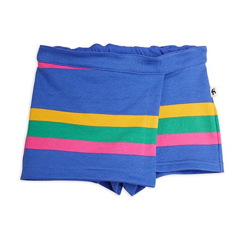 [minirodini] Stripe divided skirt - Blue