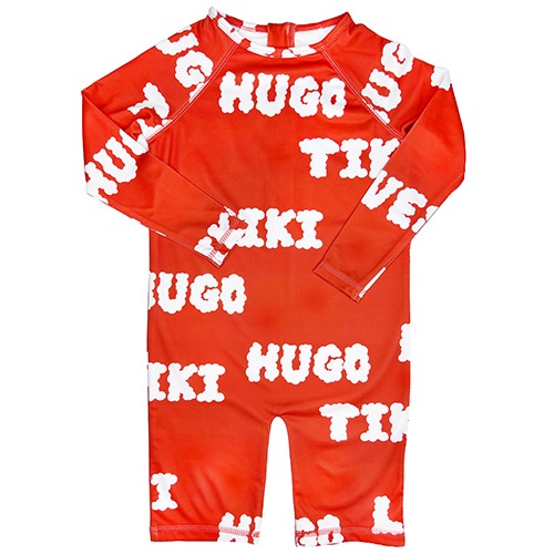 [Hugo♥Tiki] RASH GUARD - HLT LOGO - RED