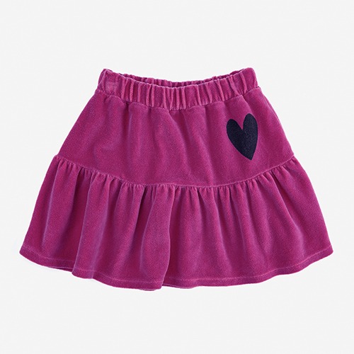 [bobochoses] Heart velvet skirt - KID