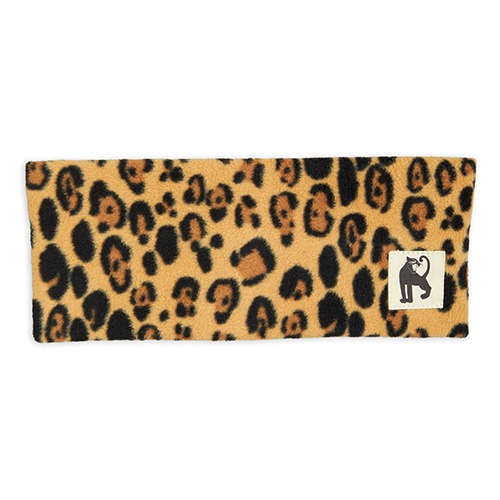 [minirodini] Leopard fleece tube - Beige