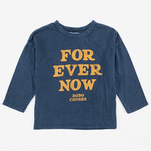 [bobochoses] Forever Now yellow long sleeve T-shirt - KID