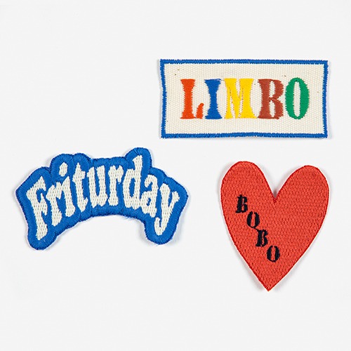 [bobochoses] Friturday set of 3 patches - KID