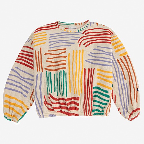 [bobochoses] Crazy Lines all over sweatshirt - KID