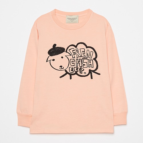 [weekendhousekids] Sheep l/s t-shirt - Peach