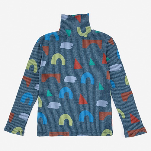 [bobochoses] Playful all over turtle neck T-shirt - KID