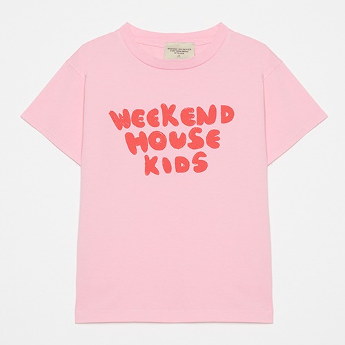 [weekendhousekids] Logo t-shirt - Pink