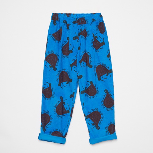 [weekendhousekids] Corduroy turtle pants - Blue