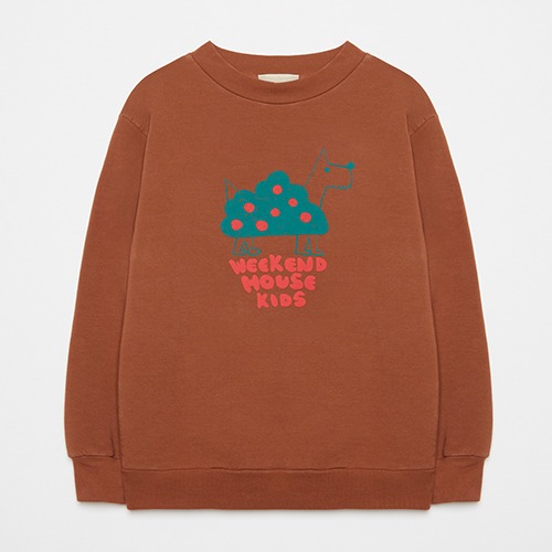 [weekendhousekids] Dog bush sweatshirt - Brown
