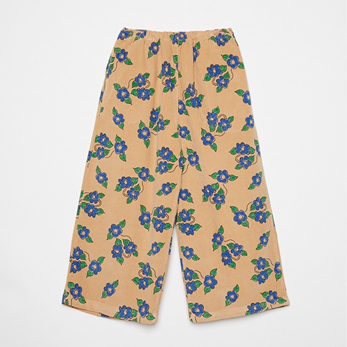 [weekendhousekids] Corduroy flower pants - Sand