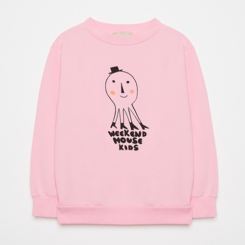 [weekendhousekids] Octopus sweatshirt - Pink