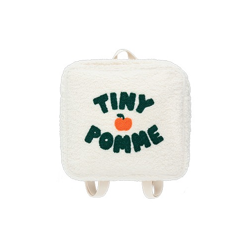 [tinycottons] TINY POMME SHERPA TODDLER BACKPACK - light cream